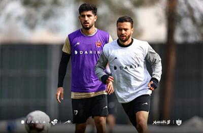 تمرینات ویژه اخراجی‌های پرسپولیس مقابل تراکتور