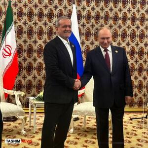 دیدار روسای جمهور ایران و روسیه در حاشیه اجلاس صلح و اعتماد