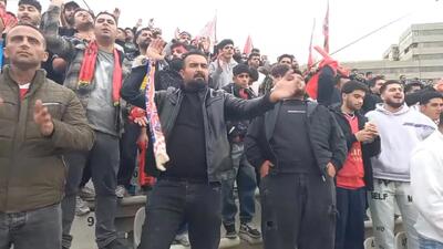 ویدیو | تشویق نساجی در تهران؛ ورزشگاه دستگردی غرق انرژی شد