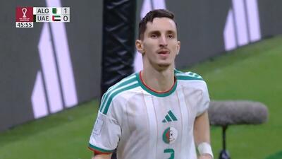 گل اول الجزایر به امارات (عادل بولبینا)