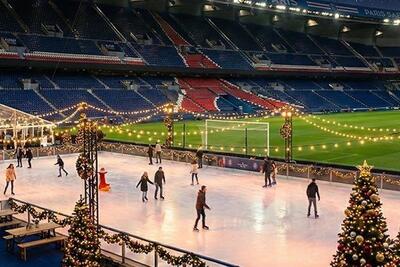 پاری سن ژرمن پیست یخ و دهکده کریسمس برپا می‌کند