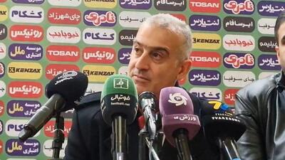 کنفرانس خبری کمالوند سرمربی نساجی پس از تساوی مقابل هوادار