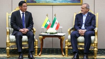 رئیس جمهور: تصویر روشنی از ظرفیت‌های همکاری میان ایران و میانمار وجود دارد