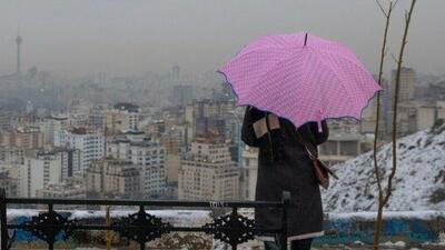 هشدار بارش برف در برخی نقاط تهران/ افزایش آلودگی هوا در مناطق پرتردد شهری