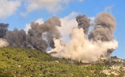 حمله هوایی اسرائیل به جنوب لبنان در چند نوبت + فیلم