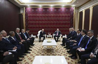  دیدار پوتین و اردوغان در ترکمنستان و گفتگو درباره جنگ اوکراین