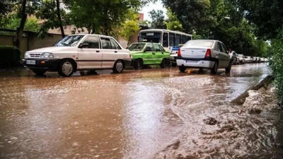  بارش شدید باران در چابکسر