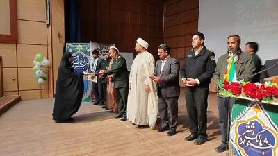 مراسم تجلیل از ۶۰ بسیجی برتر در جشنواره مالک‌اشتر بردسکن برگزار شد