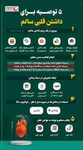  نوراینفو | 5 توصیه برای داشتن قلبی سالم