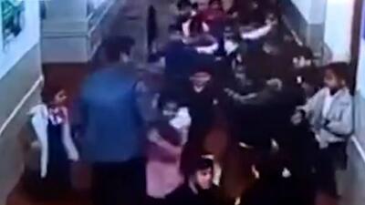  فیلم لحظه وقوع سیلاب در مدرسه چمچمال