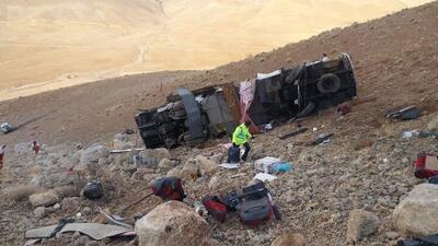  مشخص شدن علت واژگونی اتوبوس تهران–یاسوج در سمیرم