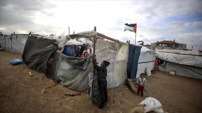  طوفان در غزه 12 ساختمان را فرو ریخت