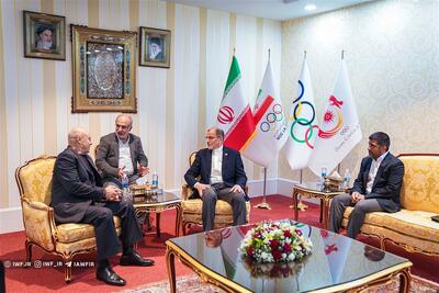 دیدار نایب ریس اتحادیه جهانی کشتی با رییس کمیته ملی المپیک