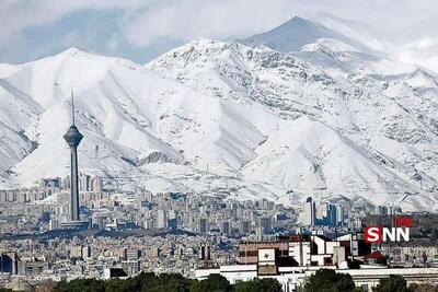ارتفاعات تهران برفی می‌شود