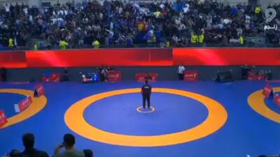 پیروزی 0-10 حسن یزدانی در اولین دیدارش برای تیم استقلال جویبار و صعود به فینال لیگ برتر کشتی