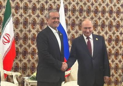 دیدار پزشکیان و پوتین در عشق‌آباد - تسنیم