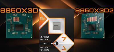  جزئیات پردازنده‌های انقلابی AMD Ryzen 9 9950X3D2 و Ryzen 7 9850X3D فاش شد