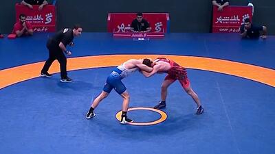 کولاک سیداکوف در مقابل حسینی (فینال 74 KG )