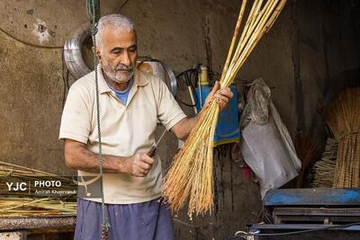  تولید جاروی سنتی در مازندران