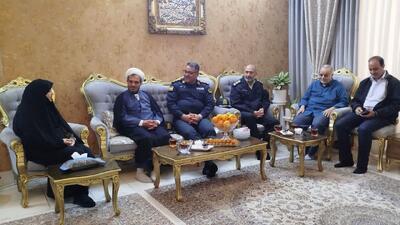  گرامیداشت روز مادر توسط فرمانده انتظامی نیشابور از خانواده شهید سردار احمدرضا رحمتی