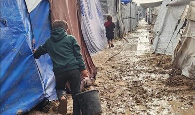  سرما بلای جان ساکنان غزه + فیلم