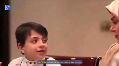 «علی ثروتیان» (سریال آنام) و برادر دوقلویش در ۱۶ سالگی در کنار «پرواز همای»