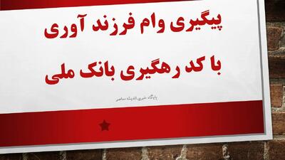  پیگیری وام فرزند آوری با کد رهگیری بانک ملی: راهنمای کامل ۱۴۰۴ | اندیشه قرن