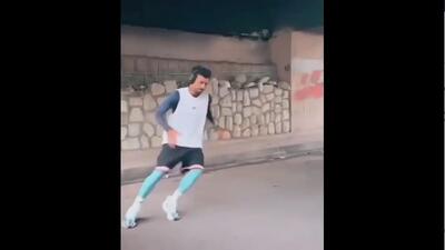  رامین رضاییان با انتشار ویدئوی تمرین زیر پل صدر اعتراض خود را نشان داد (فیلم)