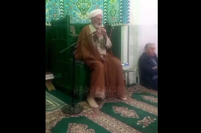 سکته قلبی امام جماعت نصرآباد تفت بر بالای منبر