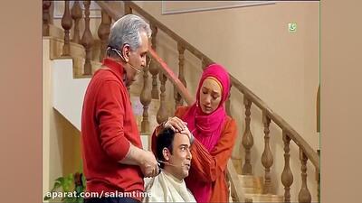  عکس| سفر در زمان؛ یادی کنیم از زمانی که مهران مدیری موهای نیما فلاح رو جلوی همه تراشید 📸