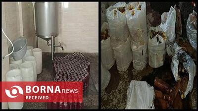  پلمب کارگاه تولید آبمیوه تقلبی در شهریار