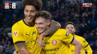 گل دوم ژیرونا به رئال سوسیداد (دبل ویکتور ساگانکف)