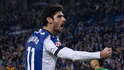 گل اول رئال سوسیداد به ژیرونا (گونسالو گوئدس)