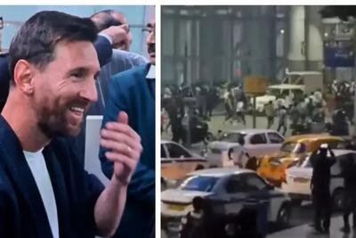 استقبال بی‌نظیر از لیونل مسی در هند (عکس)