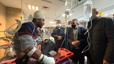 ترخیص ۵ مصدوم حادثه واژگونی اتوبوس از بیمارستان جلیل یاسوج