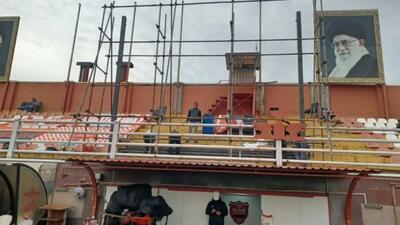 ساخت جایگاه VIP ورزشگاه درفشی‌فر