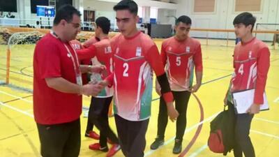 دیدار تیم گلبال با قزاقستان