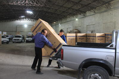  امدادرسانی به آسیب دیدگان بارندگی در شهرستان لالی