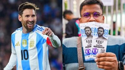 استقبال دیوانه‌وار هندی‌ها از مسی/ آنها هم دنبال ماشین دویدند!