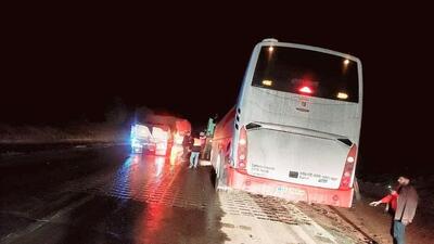  نجات به‌موقع مسافران اتوبوس در محور لردگان–خوزستان