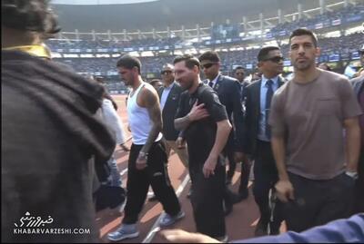 ویدیو| استقبال از مسی در هند ۸۰ هزار نفری شد!