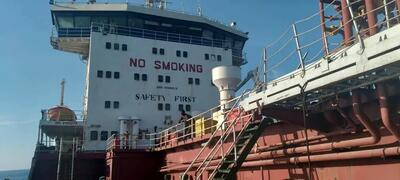 تصاویر نفتکش توقیفی در سواحل دریای عمان