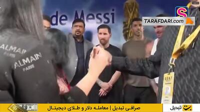 دیدار شاهرخ خان و لیونل مسی در جریان تور باشگاه اینتر میامی در هند - پارس فوتبال