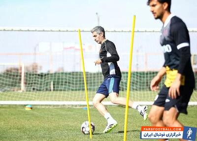 مجتبی جباری سرمربی مس رفسنجان در تمرینات این تیم حضور فعالی دارد