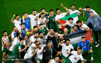 ویدیو| تبانی عجیب و واضح فلسطین و سوریه؛ جشن مشترک! - پارس فوتبال