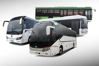 معرفی اتوبوس های مسافربری بهمن دیزل در نمایشگاه خودرو حمل و نقل تهران ۱۴۰۴ - پدال