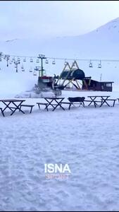 پیست اسکی توچال آماده ورزش های زمستانی می شود+ ویدئو