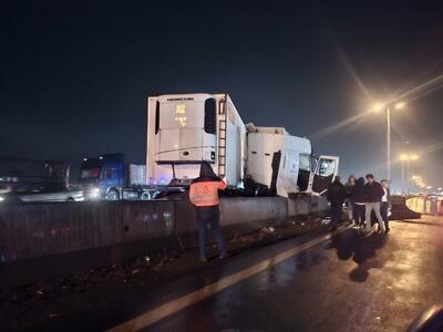 ترافیک چند کیلومتری در محور قزوین - کرج