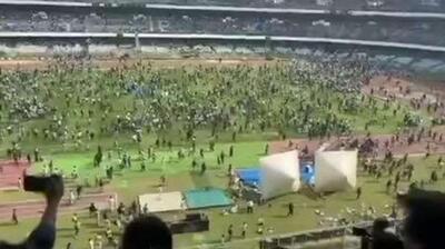  هواداران در ورزشگاه فوتبال هند که لیونل مسی در آن حضور داشت، شورش کردند