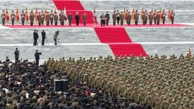  کیم جونگ اون از بازگشت سربازان کره شمالی از ماموریت رزمی در روسیه استقبال کرد